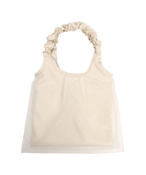 Per sist ence（パーシエンス）の「ギャザーハンドルチュールトート（トートバッグ・レディース・シルバー/アイボリー/ブラック/ブロンズ・FREE）」の9枚目の写真