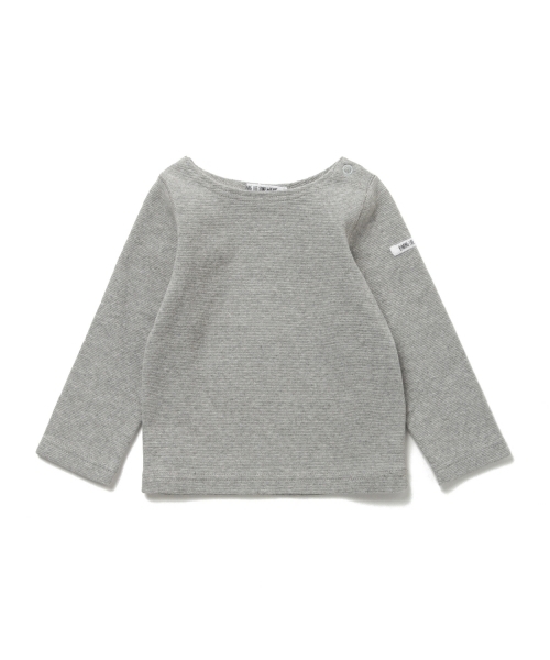 B:MING by BEAMS（ビーミングバイビームス）の「ビーミング by ビームス / ストレッチフライス長袖Tシャツ（Tシャツ/カットソー・キッズ・ネイビー/イエロー系その他/オフホワイト/ライトグレー・80/90/110/100/130/120）」の3枚目の写真