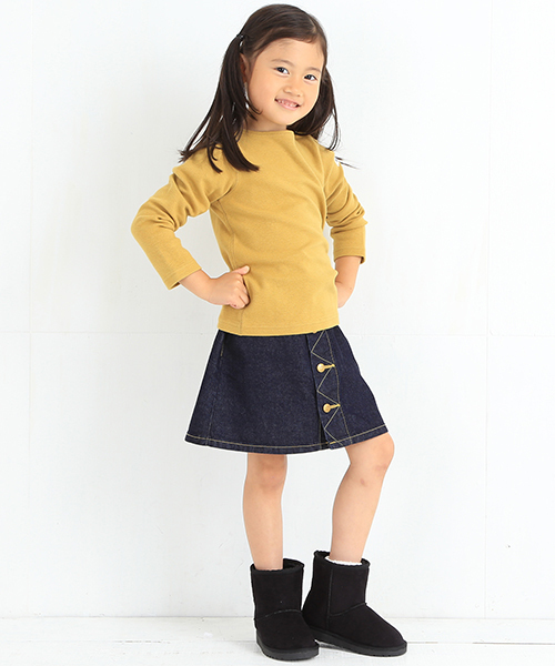 B:MING by BEAMS（ビーミングバイビームス）の「ビーミング by ビームス / ストレッチフライス長袖Tシャツ（Tシャツ/カットソー・キッズ・ネイビー/イエロー系その他/オフホワイト/ライトグレー・80/90/110/100/130/120）」の10枚目の写真