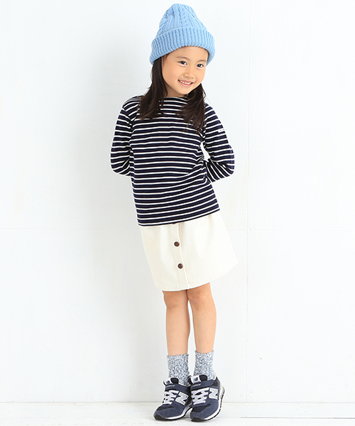 B:MING by BEAMS（ビーミングバイビームス）の「ビーミング by ビームス / ストレッチフライス長袖Tシャツ（Tシャツ/カットソー・キッズ・ネイビー/イエロー系その他/オフホワイト/ライトグレー・80/90/110/100/130/120）」の13枚目の写真