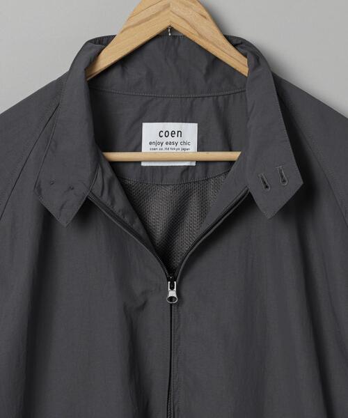 coen（コーエン）の「ナイロングログランスポーツトラックジャケット（ナイロンジャケット・メンズ・ダークグレー/ブラック・L/M/S/XL）」の20枚目の写真