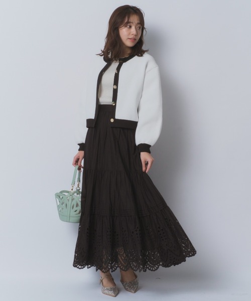 JUSGLITTY シャイニーマルチボタンカーディガン 新品】JUSGLITTY ジャスグリッティー シャイニーマルチ釦カーデ