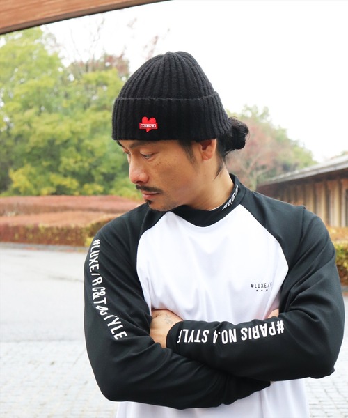 (RM)【LUXE/R GOLF】ストレッチ スムース ハイネック ラグラン 長袖 Tシャツ（Tシャツ/カットソー）｜LUXE/R GOLF（ラグジュ ゴルフ）