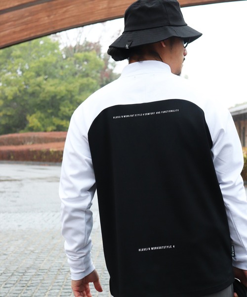 (RM)【LUXE/R GOLF】ストレッチ スムース ハイネック ラグラン 長袖 Tシャツ（Tシャツ/カットソー）｜LUXE/R GOLF（ラグジュ ゴルフ）