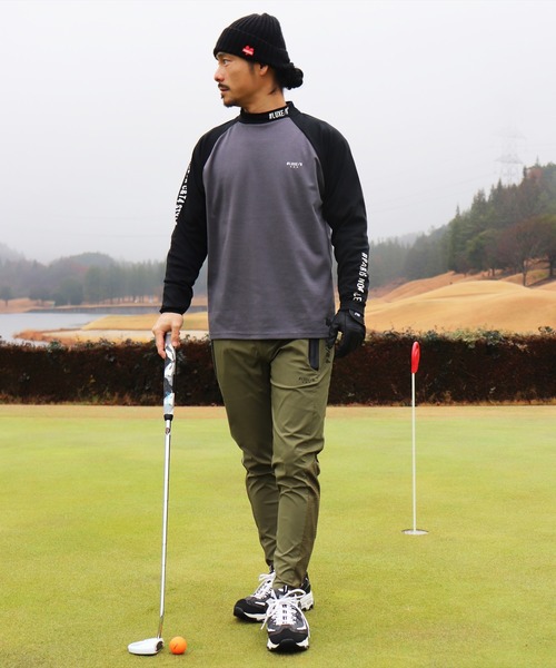 BRIEFING GOLF MS ストライプ ハイネック（RXD FIT／M）