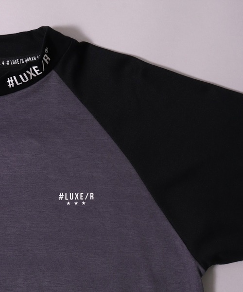 (RM)【LUXE/R GOLF】ストレッチ スムース ハイネック ラグラン 長袖 Tシャツ（Tシャツ/カットソー）｜LUXE/R GOLF（ラグジュ ゴルフ）