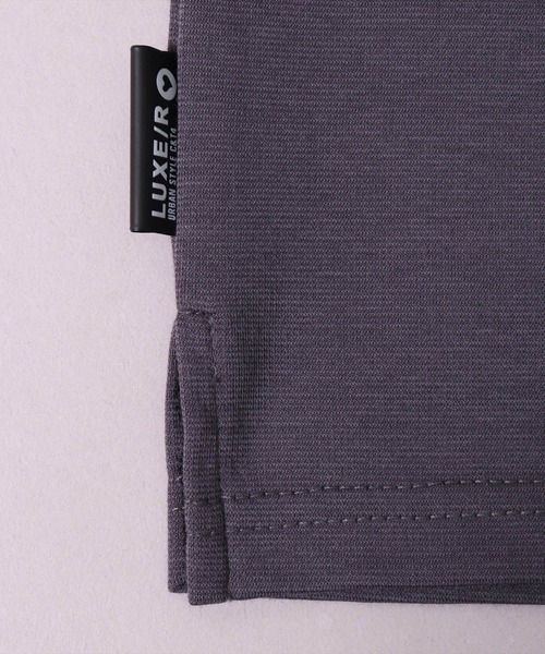 (RM)【LUXE/R GOLF】ストレッチ スムース ハイネック ラグラン 長袖 Tシャツ（Tシャツ/カットソー）｜LUXE/R GOLF（ラグジュ ゴルフ）