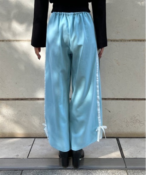 axes femme（アクシーズファム）の「リボン付ラインジャージパンツ（その他パンツ・レディース・ワイン/ブラック/サックスブルー・FREE）」の19枚目の写真