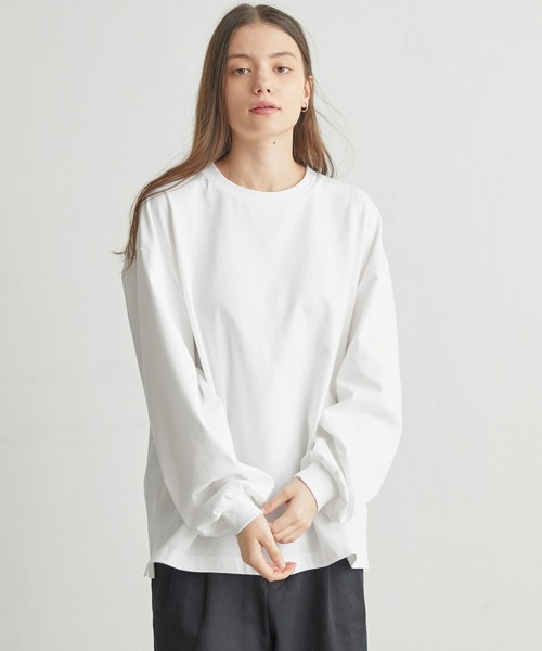 セール】【molk】バルーンスリーブロングTシャツ（Tシャツ/カットソー  