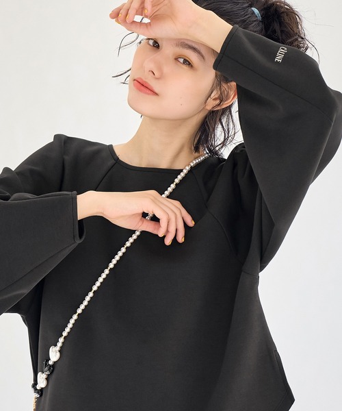 ROPE' PICNIC（ロペピクニック）の「CALINE×ROPE' PICNIC/ダンボールカットトップス（Tシャツ/カットソー・レディース・チャコールグレー/ホワイト・38）」の13枚目の写真