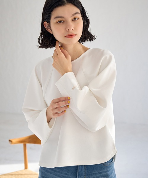 ROPE' PICNIC（ロペピクニック）の「CALINE×ROPE' PICNIC/ダンボールカットトップス（Tシャツ/カットソー・レディース・チャコールグレー/ホワイト・38）」の17枚目の写真