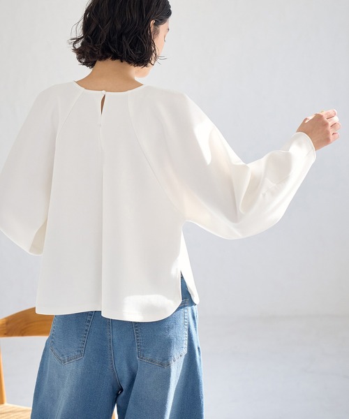 ROPE' PICNIC（ロペピクニック）の「CALINE×ROPE' PICNIC/ダンボールカットトップス（Tシャツ/カットソー・レディース・チャコールグレー/ホワイト・38）」の18枚目の写真