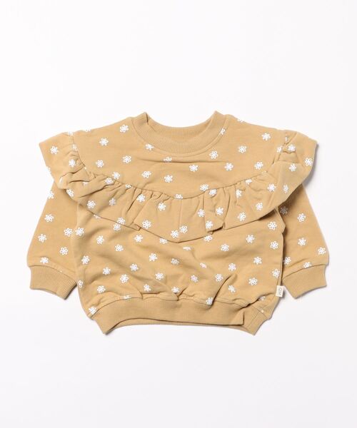 【セール】★Quincy Mae★RUFFLE FLEECE SWEATSHIRT | DAISY（その他ベビー用品）｜Quincy Mae（クインシーメイ）
