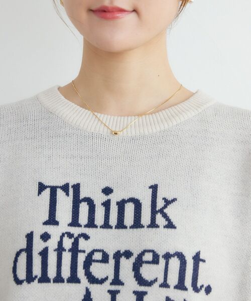 RETRO GIRL（レトロガール）の「柄アソートジャガードNT（ニット/セーター・レディース・グリーン/ナチュラル/オフホワイト/ダークブルー・FREE）」の22枚目の写真