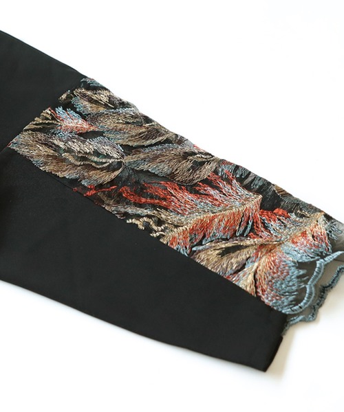 antiqua（アンティカ）の「刺繍デザインワンピース（ワンピース・レディース・ブラック・R/P）」の17枚目の写真