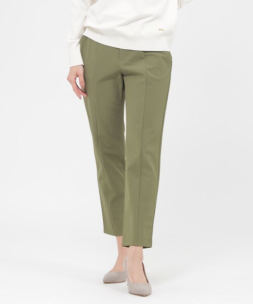 【セール】【ウォッシャブル】ミドルハイテンションストレートシルエットパンツ（その他パンツ）｜EVEX by KRIZIA（エヴェックスバイクリツィア）