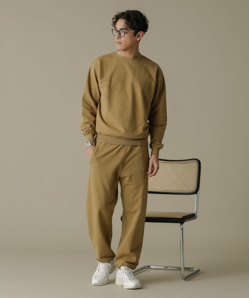 NANO universe（ナノユニバース）の「「NJ/CLUB」HOMESTOCK SORONA裏毛クルーネックスウェット(セットアップ可)（スウェット・メンズ・ブラック/ベージュ・M/L）」の12枚目の写真