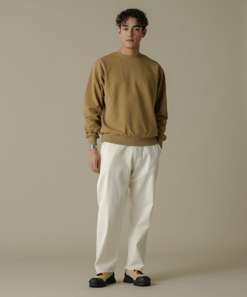 NANO universe（ナノユニバース）の「「NJ/CLUB」HOMESTOCK SORONA裏毛クルーネックスウェット(セットアップ可)（スウェット・メンズ・ブラック/ベージュ・M/L）」の13枚目の写真