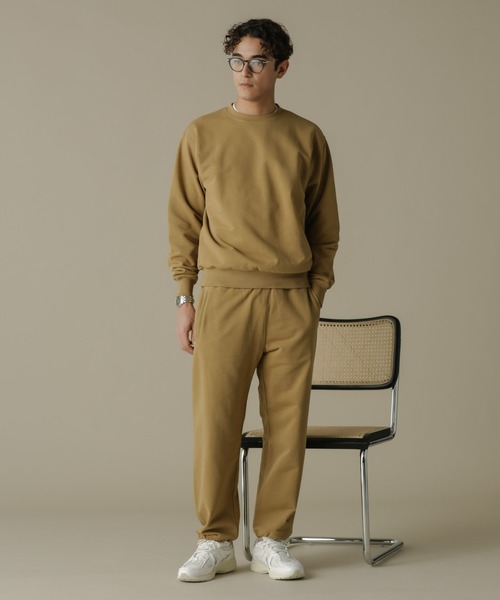 NANO universe（ナノユニバース）の「「NJ/CLUB」HOMESTOCK SORONA裏毛クルーネックスウェット(セットアップ可)（スウェット・メンズ・ブラック/ベージュ・M/L）」の10枚目の写真