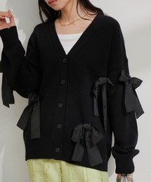 【EC/一部店舗限定】ビッグリボンカーディガン