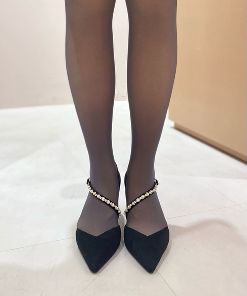 ESPERANZA(エスペランサ)の「斜めストラップパンプス 結婚式二次会 パーティー 24SS(パンプス・レディース・ブラック系/ベージュ系/ピンク系5・24.5cm/22.5cm/23.0cm/23.5cm/24.0cm)」の12枚目の写真