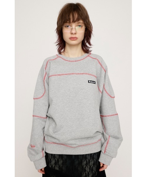 SLY（スライ）の「STITCHED LINE SW TOPS ステッチ ライン スウェット 