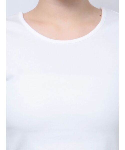 EVRIS（エヴリス）の「ベーシッククロップドロンT（Tシャツ/カットソー・レディース・ホワイト/ブラック/グリーン・FREE）」の11枚目の写真