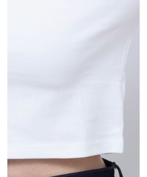 EVRIS（エヴリス）の「ベーシッククロップドロンT（Tシャツ/カットソー・レディース・ホワイト/ブラック/グリーン・FREE）」の13枚目の写真