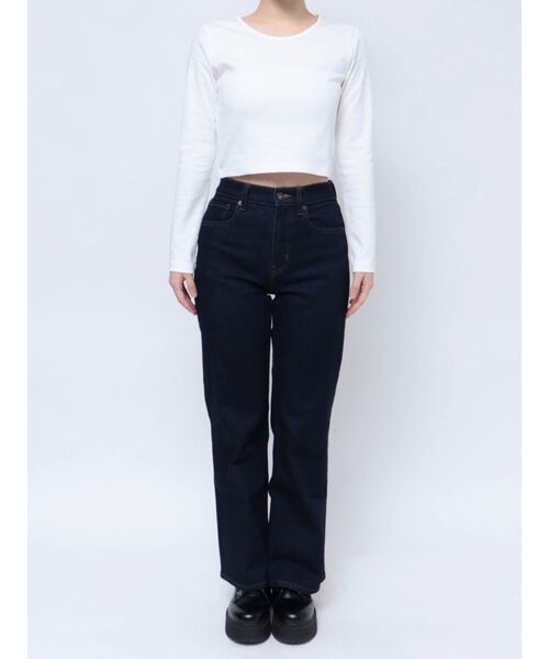 EVRIS（エヴリス）の「ベーシッククロップドロンT（Tシャツ/カットソー・レディース・ホワイト/ブラック/グリーン・FREE）」の15枚目の写真