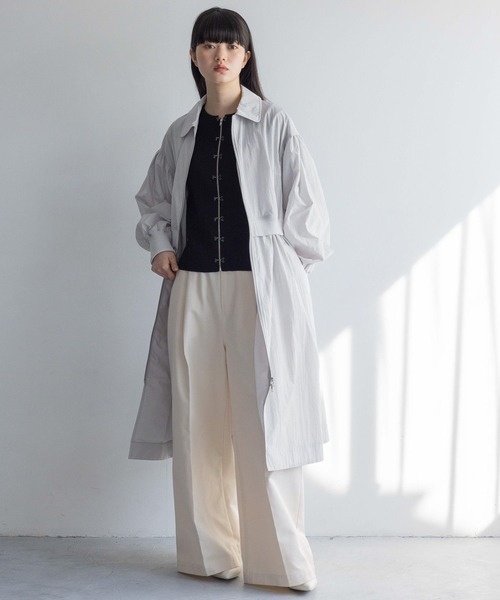 yuw（ユウ）の「タックバギーパンツ 106300（その他パンツ・レディース・ブラック/ナチュラル・MEDIUM/LARGE）」の6枚目の写真