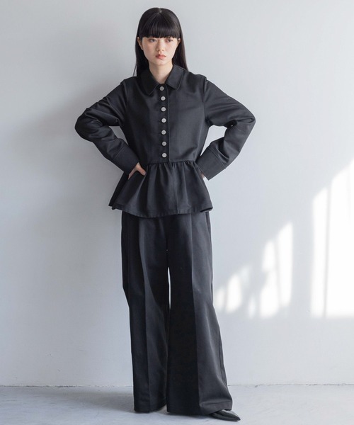 yuw（ユウ）の「タックバギーパンツ 106300（その他パンツ・レディース・ブラック/ナチュラル・MEDIUM/LARGE）」の13枚目の写真