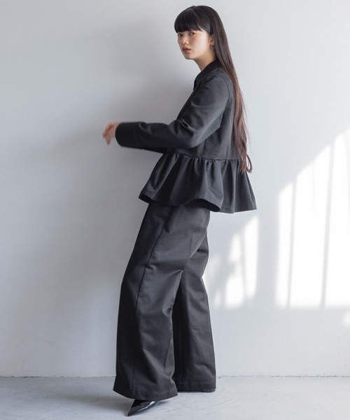 yuw（ユウ）の「タックバギーパンツ 106300（その他パンツ・レディース・ブラック/ナチュラル・MEDIUM/LARGE）」の15枚目の写真