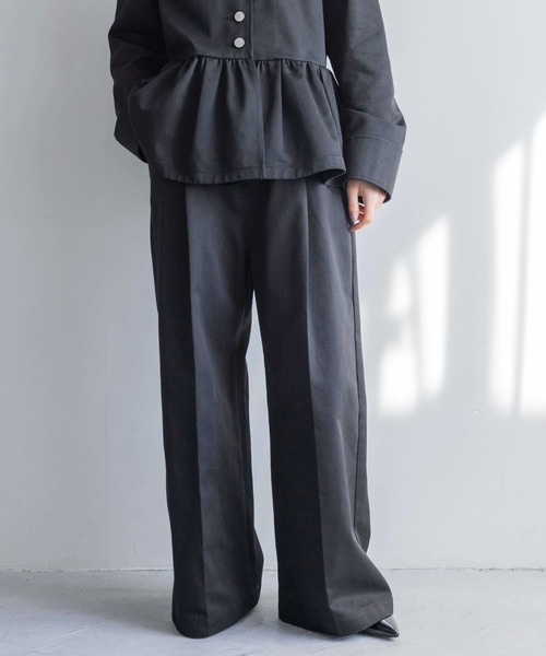 yuw（ユウ）の「タックバギーパンツ 106300（その他パンツ・レディース・ブラック/ナチュラル・MEDIUM/LARGE）」の16枚目の写真