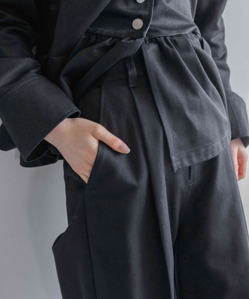 yuw（ユウ）の「タックバギーパンツ 106300（その他パンツ・レディース・ブラック/ナチュラル・MEDIUM/LARGE）」の19枚目の写真