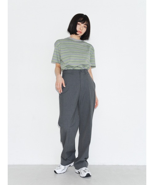 ENCIRCLE(エンサークル)の「【ENCIRCLE/エンサークル】en border T/エンボーダーティー(Tシャツ)(Tシャツ/カットソー・レディース・ベージュ・1)」の5枚目の写真