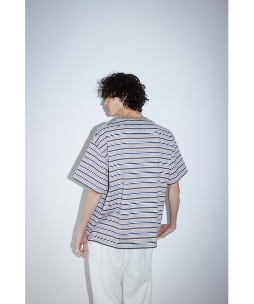 ENCIRCLE(エンサークル)の「【ENCIRCLE/エンサークル】en border T/エンボーダーティー(Tシャツ)(Tシャツ/カットソー・レディース・ベージュ・1)」の9枚目の写真