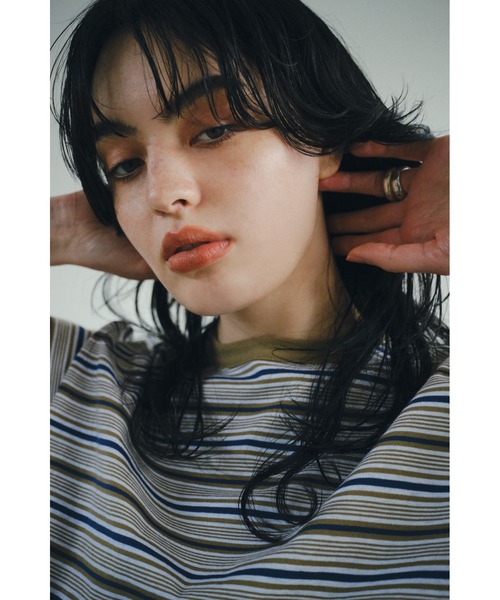 ENCIRCLE(エンサークル)の「【ENCIRCLE/エンサークル】en border T/エンボーダーティー(Tシャツ)(Tシャツ/カットソー・レディース・ベージュ・1)」の8枚目の写真