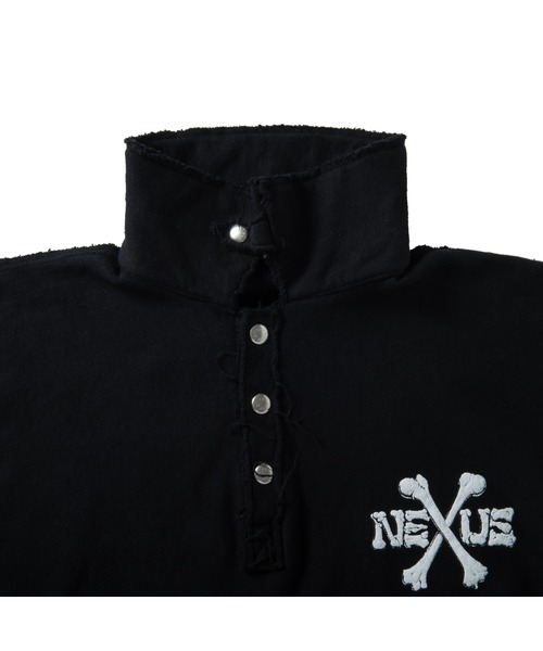 NEXUSVII(ネクサスセブン)の「BONES SNAP PULLOVER SWEAT(スウェット・メンズ・ブラック/ヘザーグレー・MEDIUM/LARGE)」の3枚目の写真