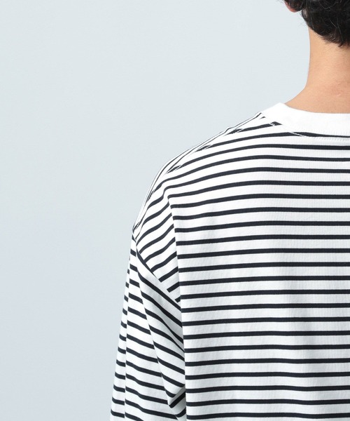 BAYFLOW(ベイフロー)の「【SMILEY FACE(スマイリーフェイス)】HELLO SMILEY長袖プリントTシャツ(Tシャツ/カットソー・メンズ・ホワイト系/チャコール/オフホワイト/イエロー・MEDIUM/LARGE)」の18枚目の写真