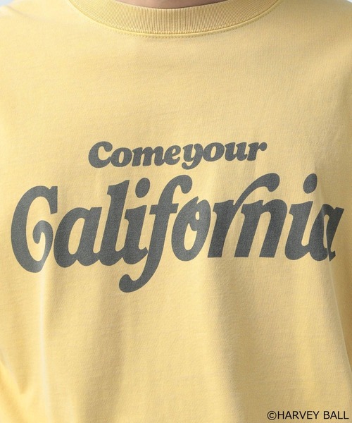 BAYFLOW(ベイフロー)の「【SMILEY FACE(スマイリーフェイス)】HELLO SMILEY長袖プリントTシャツ(Tシャツ/カットソー・メンズ・ホワイト系/チャコール/オフホワイト/イエロー・MEDIUM/LARGE)」の5枚目の写真