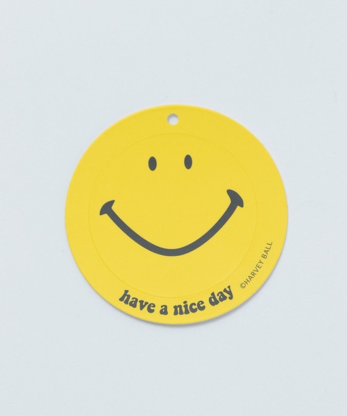 BAYFLOW(ベイフロー)の「【SMILEY FACE(スマイリーフェイス)】HELLO SMILEY長袖プリントTシャツ(Tシャツ/カットソー・メンズ・ホワイト系/チャコール/オフホワイト/イエロー・MEDIUM/LARGE)」の7枚目の写真