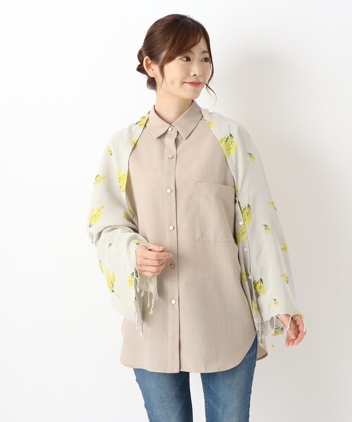 one'sterrace(ワンズテラス)の「◆【ひんやり】3WAYストール フレッシュミモザ(ストール/ショール・レディース・グレー系4/ネイビー系5/アイボリー系8・99)」の11枚目の写真