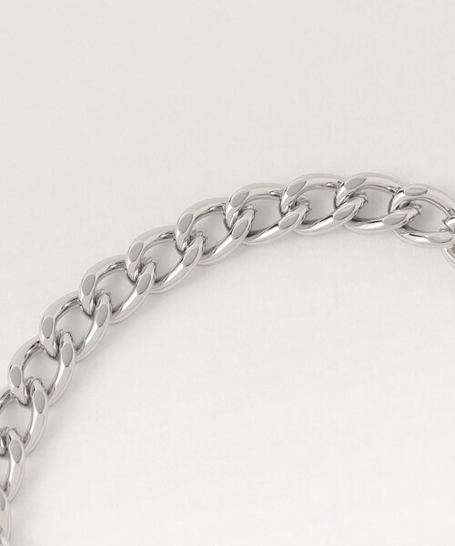 green label relaxing（グリーンレーベルリラクシング）の「メタルカーブバー＆チェーン ブレスレット（ブレスレット・レディース・ゴールド/シルバー・FREE）」の8枚目の写真