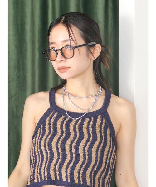 Ungrid（アングリッド）の「ウェリントンカラーレンズサングラス（サングラス・レディース・クリア/ブラック・FREE）」の7枚目の写真