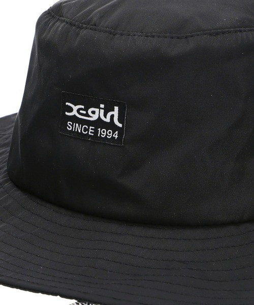 X-girl(エックスガール)の「ADVENTURE HAT(ハット・レディース・ブラック/ベージュ・ONE SIZE)」の7枚目の写真