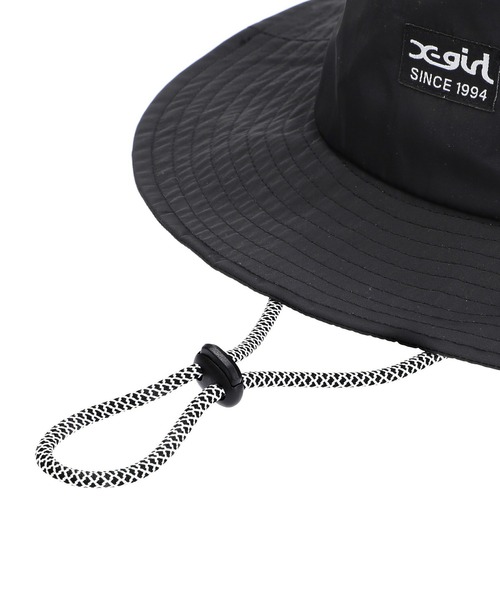 X-girl(エックスガール)の「ADVENTURE HAT(ハット・レディース・ブラック/ベージュ・ONE SIZE)」の8枚目の写真