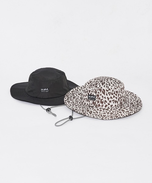 X-girl(エックスガール)の「ADVENTURE HAT(ハット・レディース・ブラック/ベージュ・ONE SIZE)」の3枚目の写真