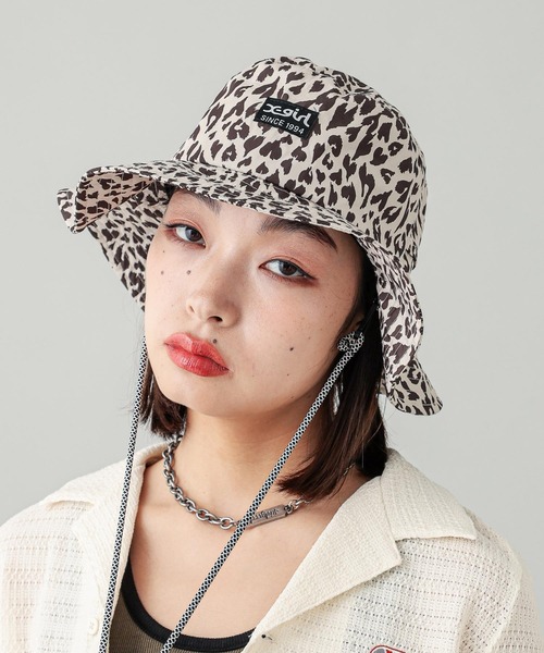 X-girl(エックスガール)の「ADVENTURE HAT(ハット・レディース・ブラック/ベージュ・ONE SIZE)」の17枚目の写真