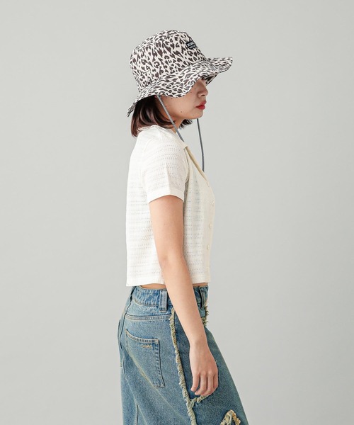 X-girl(エックスガール)の「ADVENTURE HAT(ハット・レディース・ブラック/ベージュ・ONE SIZE)」の19枚目の写真