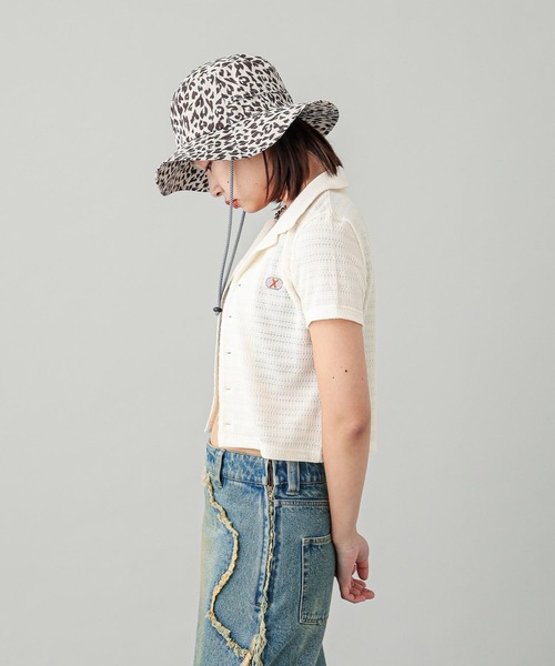 X-girl(エックスガール)の「ADVENTURE HAT(ハット・レディース・ブラック/ベージュ・ONE SIZE)」の20枚目の写真